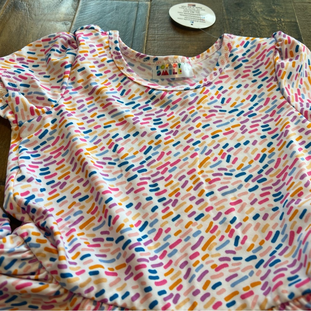 Dot Dot Smile size 5/6, 7 or 8/10 girls sprinkles Cap sleeve twirl dress new - Picture 3 of 3